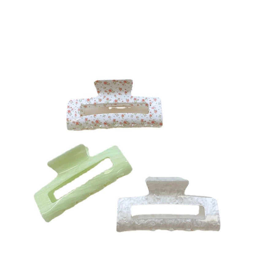 women's sweet solid color flowers plastic/resin headwear stoving varnish hair claws