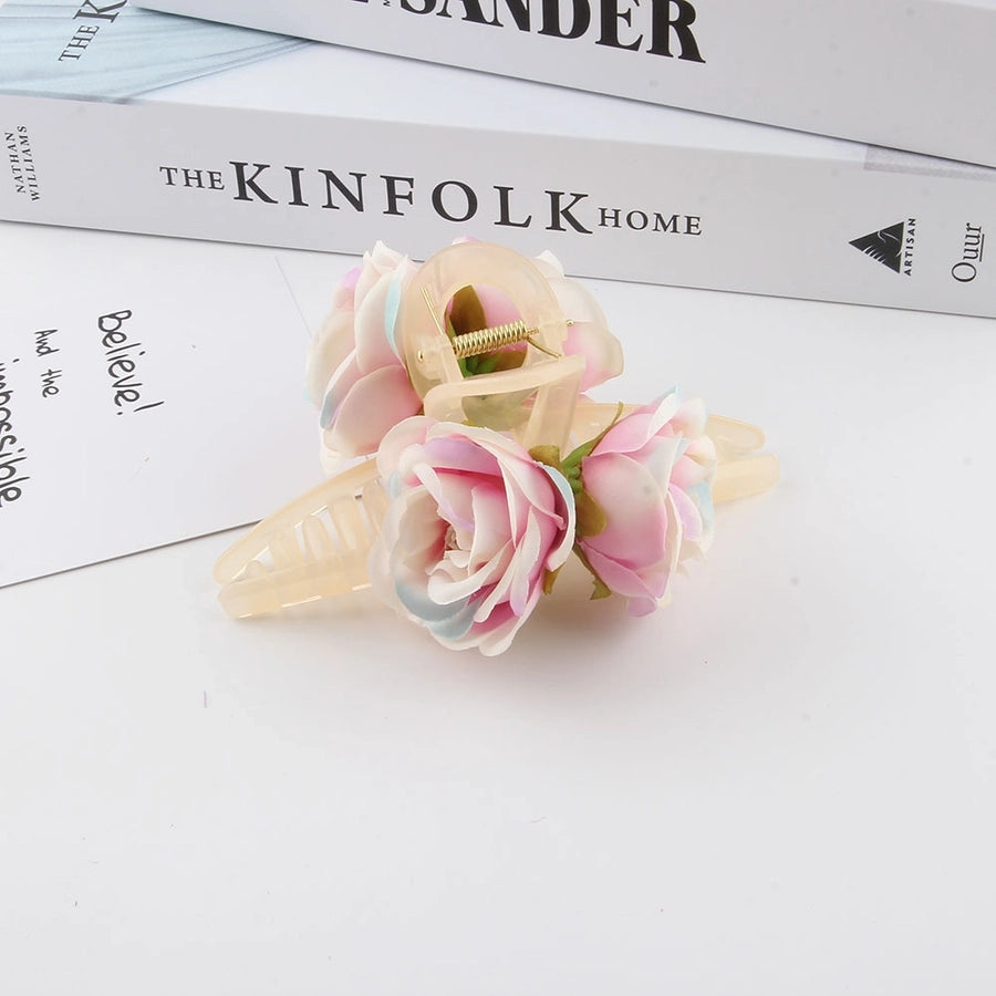 Women's Casual Cute Solid Color Arylic Hair Clip