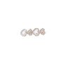 fashion heart shape alloy inlay artificial pearls rhinestones hair clip 1 pair