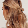 lady solid color plastic resin stoving varnish hair claws