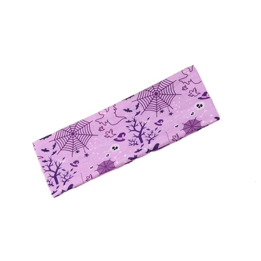 Women's Cute Funny Pumpkin Cartoon Character Spider Cloth Printing Hair Tie