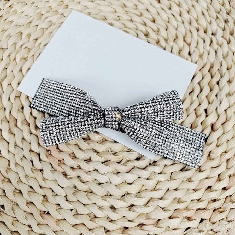 Women's Simple Style Classic Style Bow Knot Alloy Rhinestone Inlay Rhinestones Hair Clip