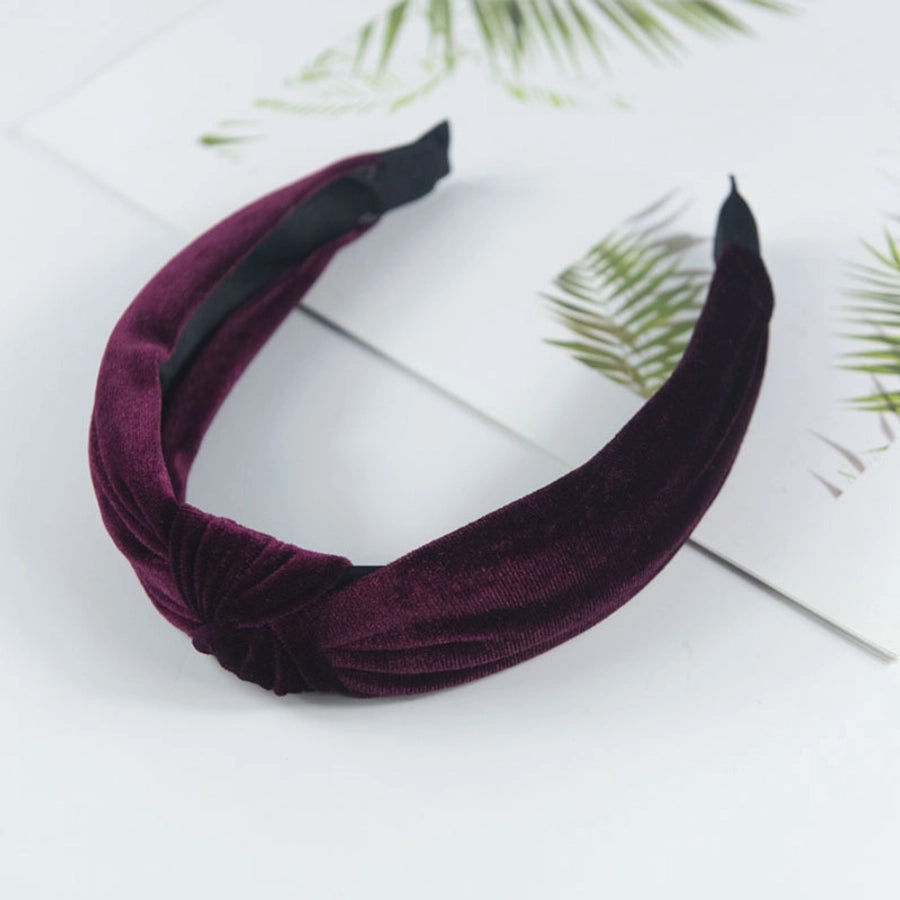 fashion solid color cloth handmade hair band 1 piece