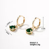 1 Pair Elegant Luxurious Water Droplets Plating Inlay Copper Zircon Drop Earrings