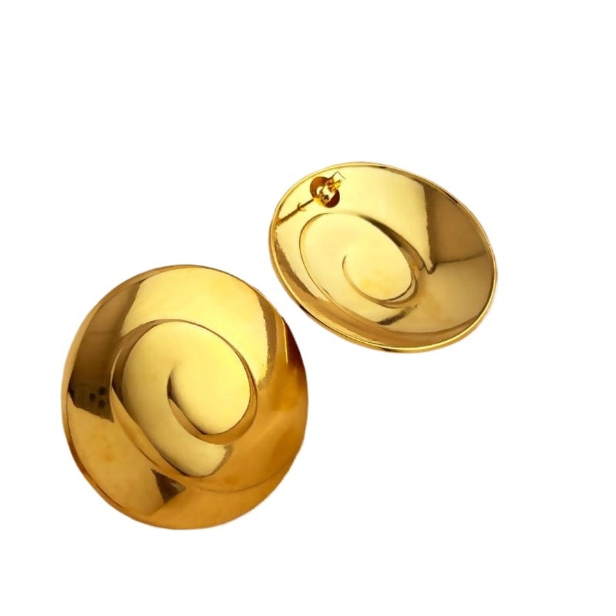 1 Pair Simple Style Classic Style Heart Shape Plating 304 Stainless Steel Ear Studs