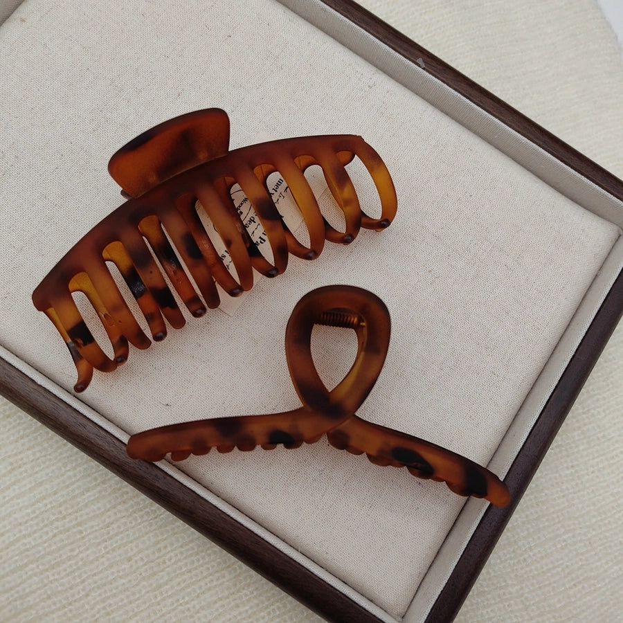 Advanced shark clip 11CM female leopard hair clip back head clip manufacturers straight XIAO color can be set