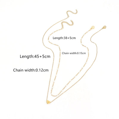 Jewelry Elegant Simple Style Classic Style Letter Heart Shape 201 Stainless Steel 304 Stainless Steel Pendant Necklace