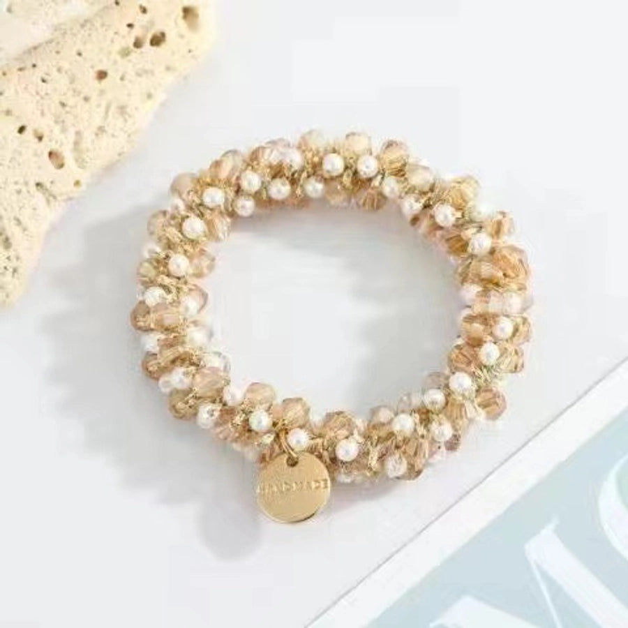 Women's Elegant Geometric Rhinestone Hair Tie