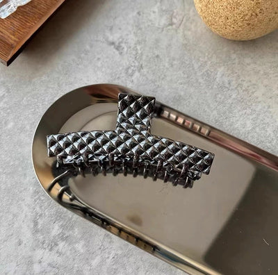 simple style solid color metal hair claws