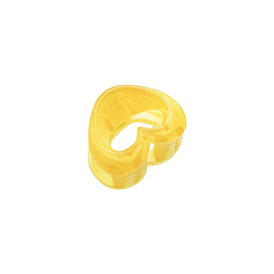 sweet heart shape plastic resin hollow out hair claws