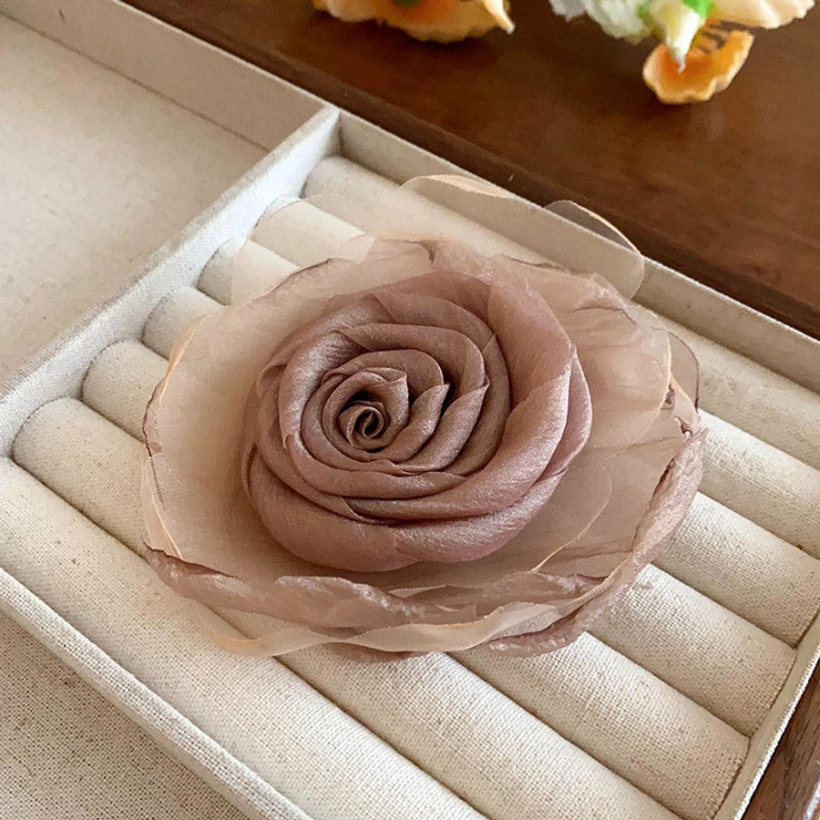 Women's Simple Style Classic Style Flower Cloth Hair Clip