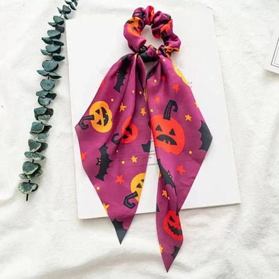 vacation polka dots solid color flower cloth floral hair tie