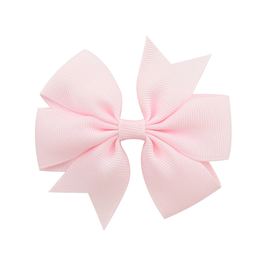fashion baby v-shaped ribbed ribbon bow hairpin hair accessories