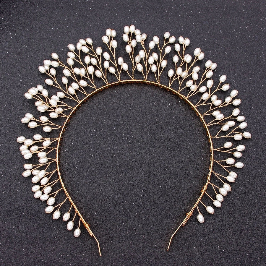fashion leaf alloy hair band 1 piece