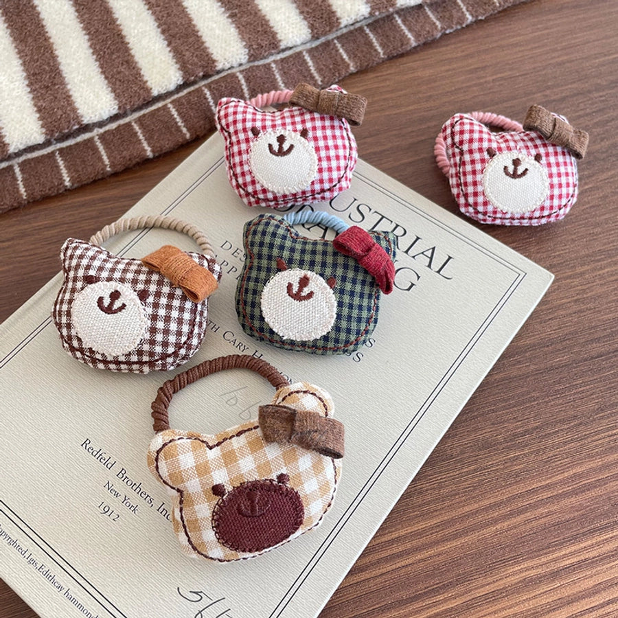 Cute Women's Girl'S Bear Cloth Hair Tie