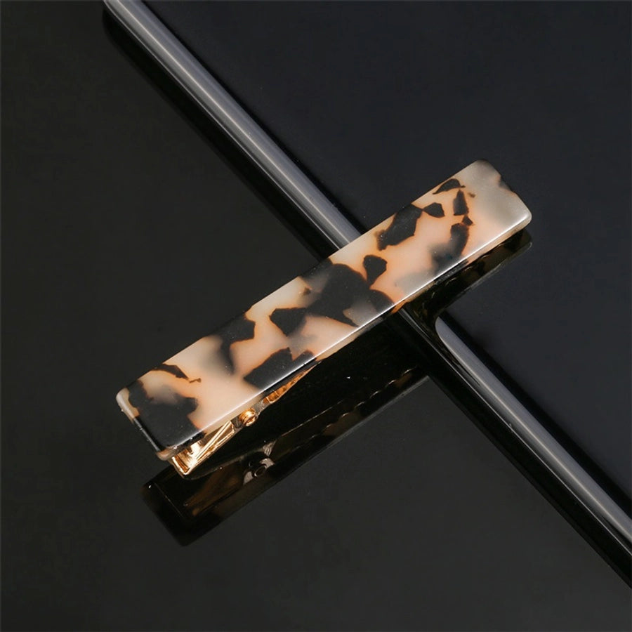 fashion marble acetic acid sheets metal hair clip 1 piece