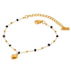 Simple Style Classic Style Heart Shape 304 Stainless Steel Bracelets In Bulk