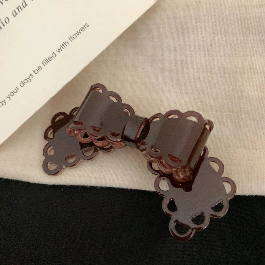 Women's Korean Style IG Style Bow Knot Acetic acid sheets Hair Clip