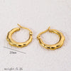 1 Pair Simple Style Commute Geometric Heart Shape Plating Titanium Steel Drop Earrings Earrings Ear Studs
