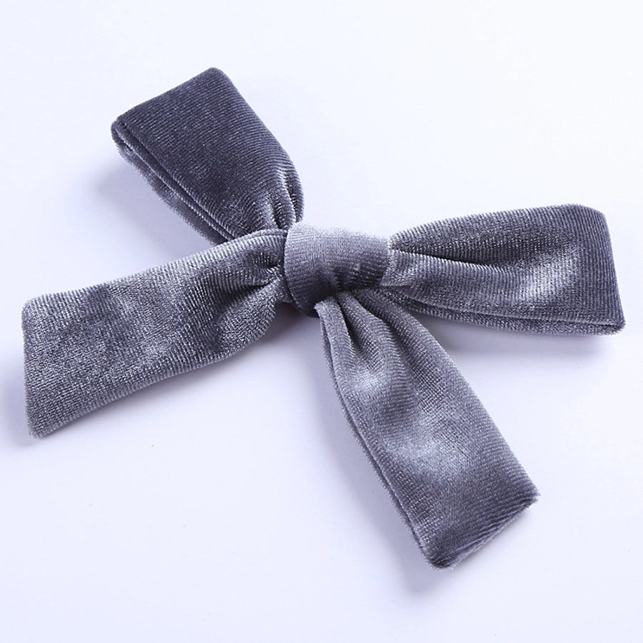 fashion bow knot flannel hair clip