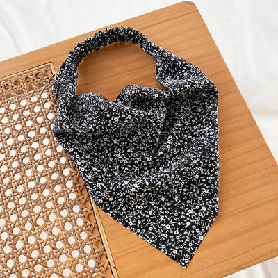 Women's Casual Simple Style Ditsy Floral Cloth scarf Hair Tie