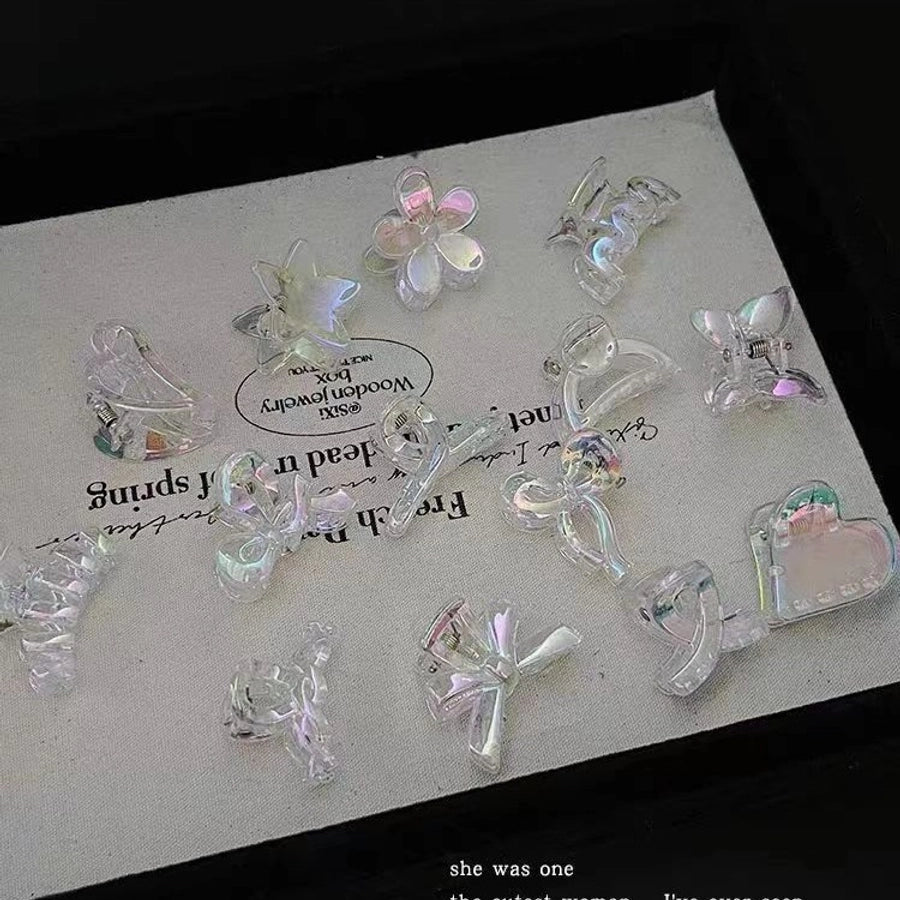 Women's Simple Style Classic Style Flower Butterfly Plastic Resin Plating Hair Clip