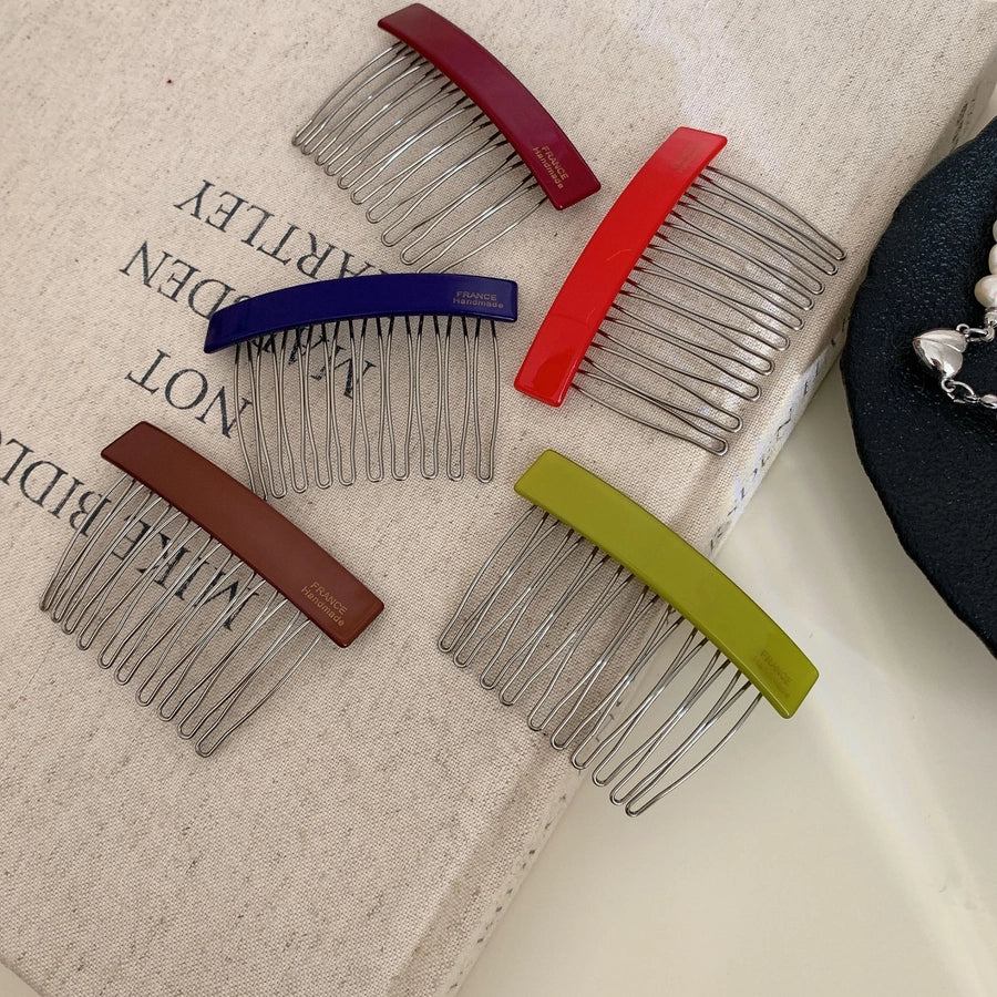 Women's Casual Simple Style Streetwear Geometric Acetic acid sheets Metal Insert comb