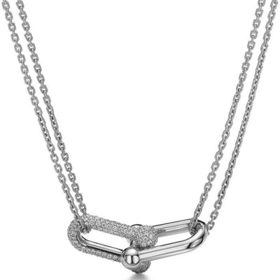 Copper Geometric Solid Color Pendant Necklace