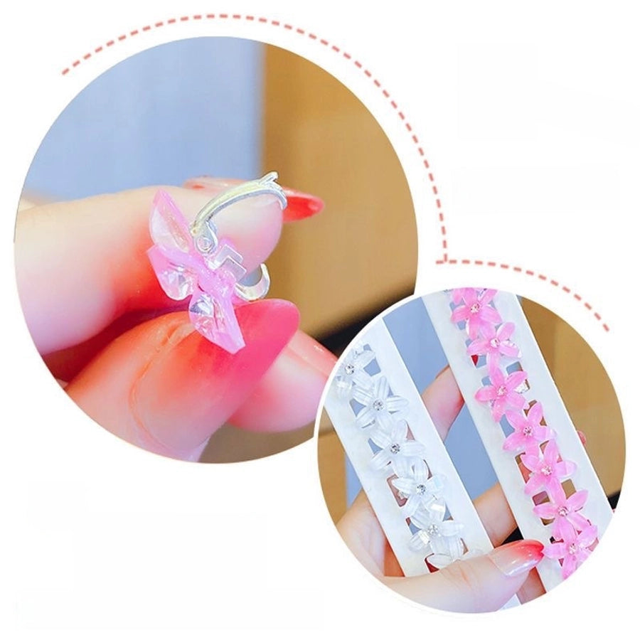 Children's Flower Small Grab Hair Accessories Girl's Braided Hair Buckle Head Flower Little Girl's Mini Grab Small Hairpin Headwear