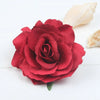 bohemian plaid flower cloth hair clip 1 piece
