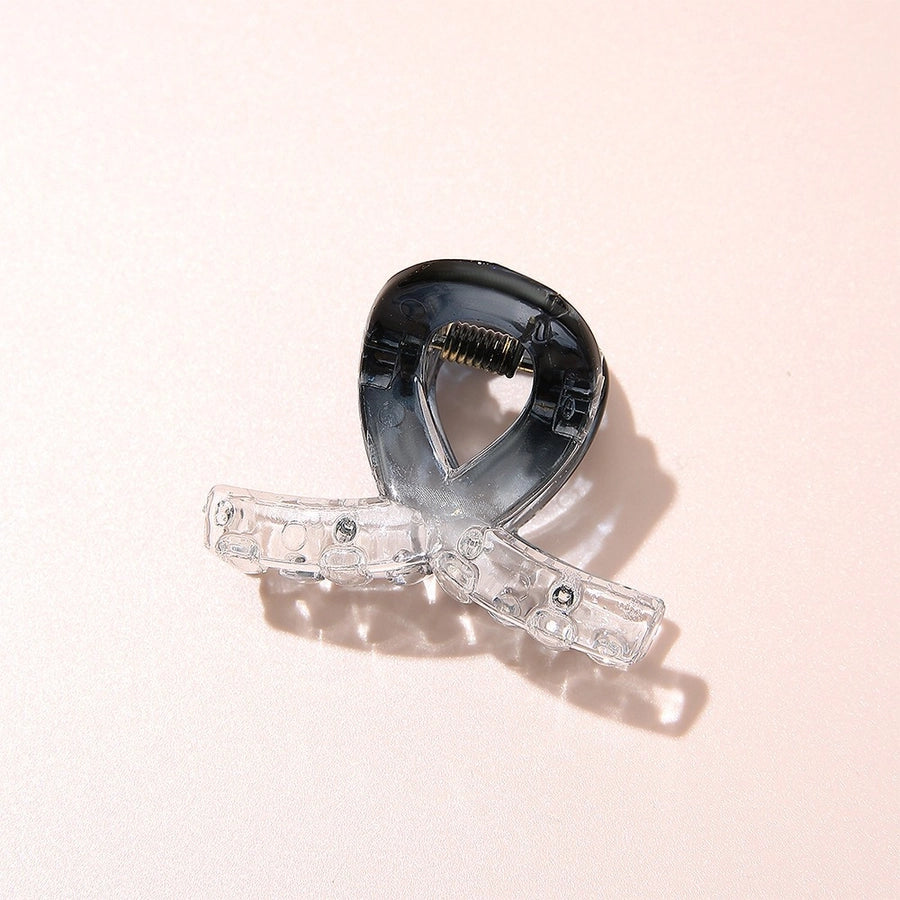 Gradient Small Grab Clip Small Disc Hairpin Environmentally Friendly Acetic Acid Shark Clip Transparent Oval Hair Grab Children's Clip