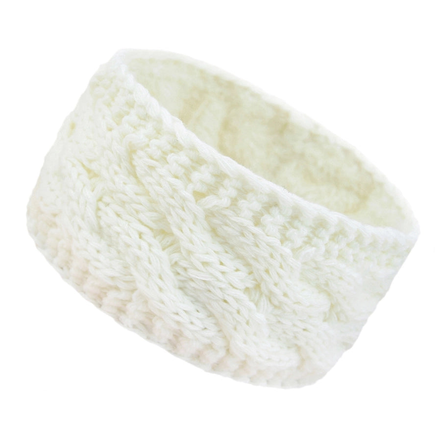 plus velvet knitted hair band wool color dot yarn headband variegated warm hair accessories autumn and winter twist ear protection headband