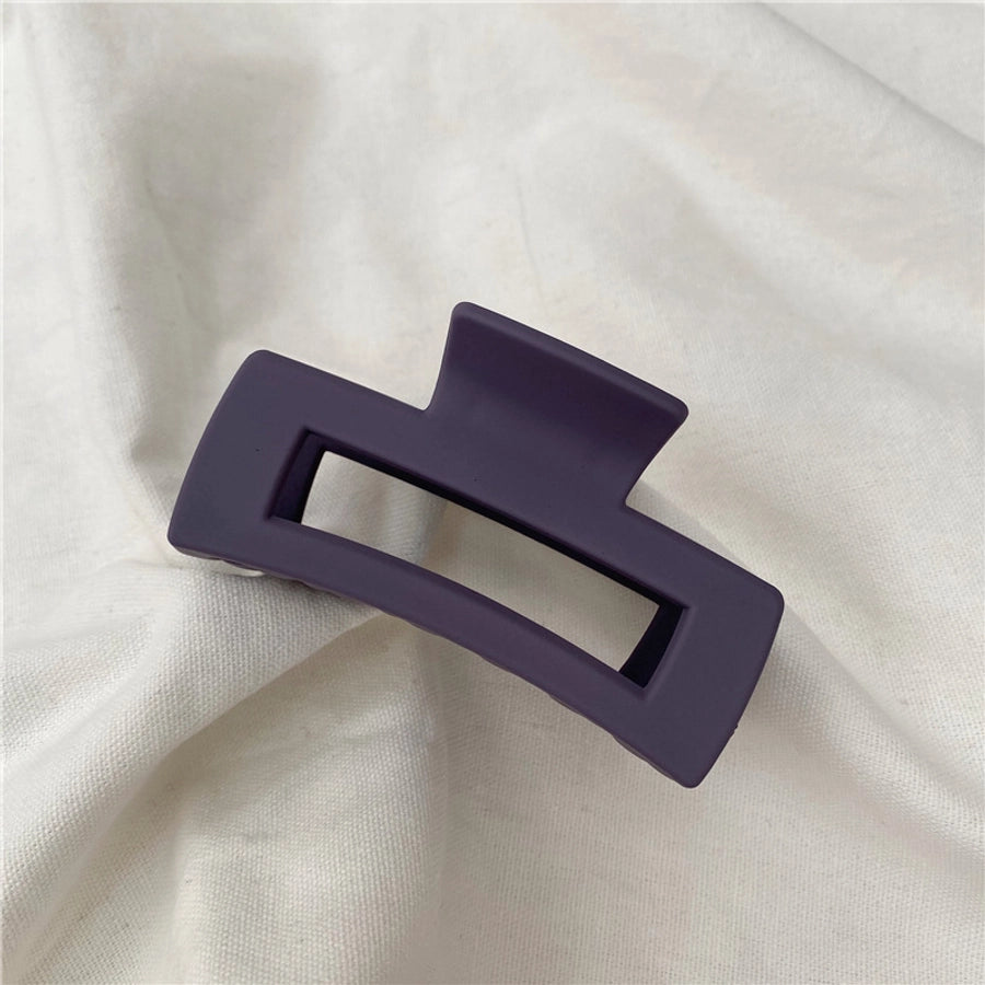 simple style solid color plastic hair claws