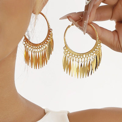 1 Pair Retro Round Star Heart Shape Plating Iron Gold Plated Earrings