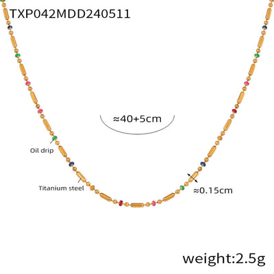 Jewelry Simple Style IG Style Geometric Titanium Steel Plating Jewelry Set