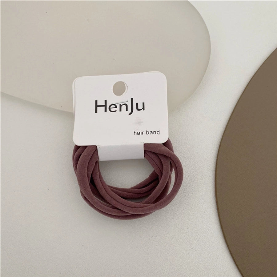 simple style solid color cloth hair tie