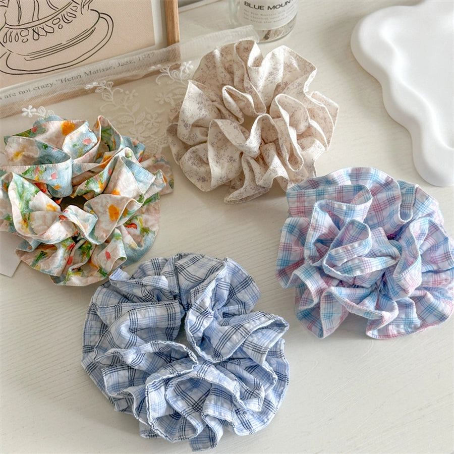 Women's Simple Style Classic Style Color Block Cloth Handmade Hair Tie