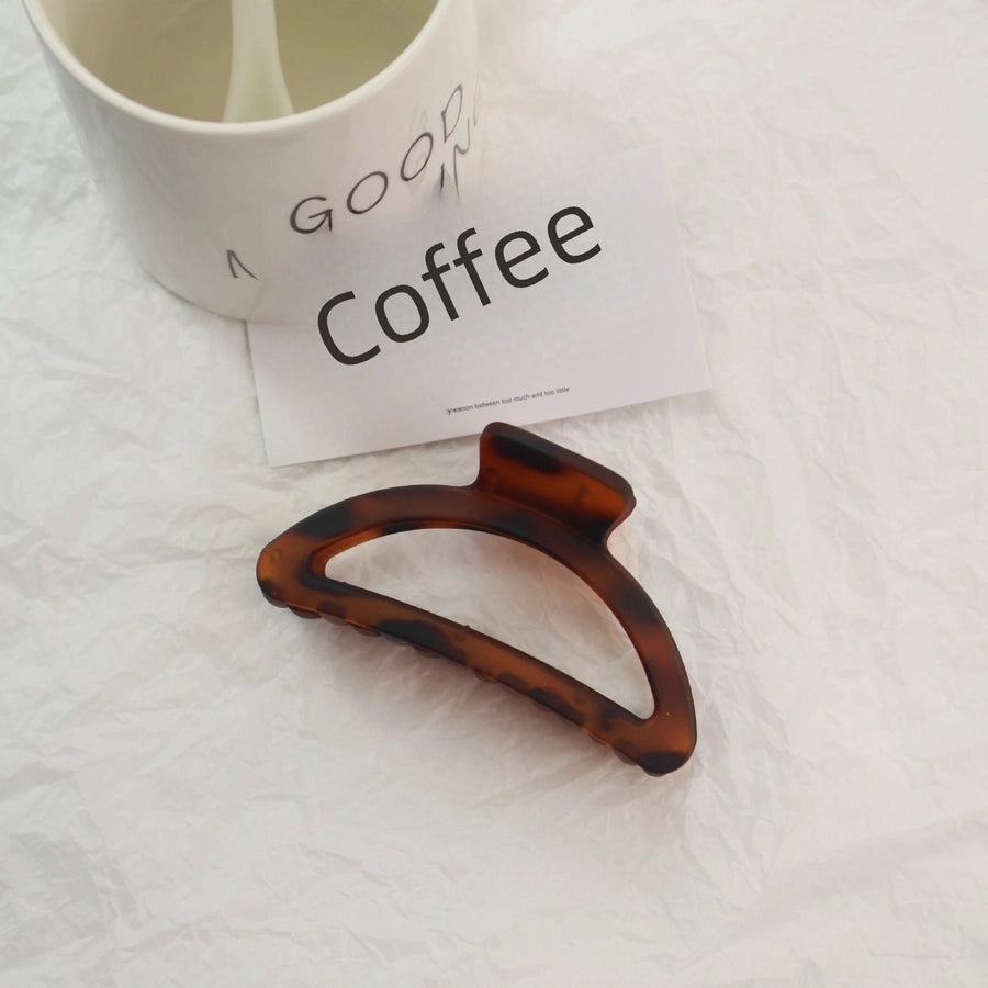 Advanced shark clip 11CM female leopard hair clip back head clip manufacturers straight XIAO color can be set