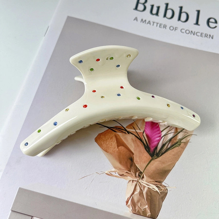 Women's Simple Style Geometric Solid Color Acetic acid sheets Hair Claws