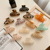 Women's Simple Style Marble Acetic acid sheets Handmade Hollow Out Hair Claws