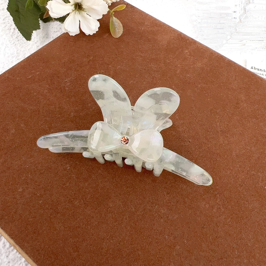 Women's Sweet Simple Style Bow Knot Acetic acid sheets Inlay Rhinestones Hair Claws