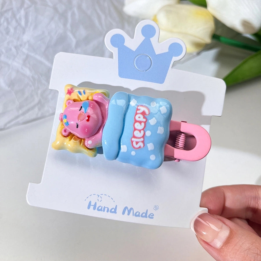 LOOPY Little Beaver Children's Hairpin Duckbill Clip Side Bangs Clip Broken Hairpin Little Girl's Headwear Ruby Hair Accessories