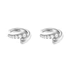 1 Pair IG Style Simple Style Geometric Inlay Copper Zircon Gold Plated Earrings