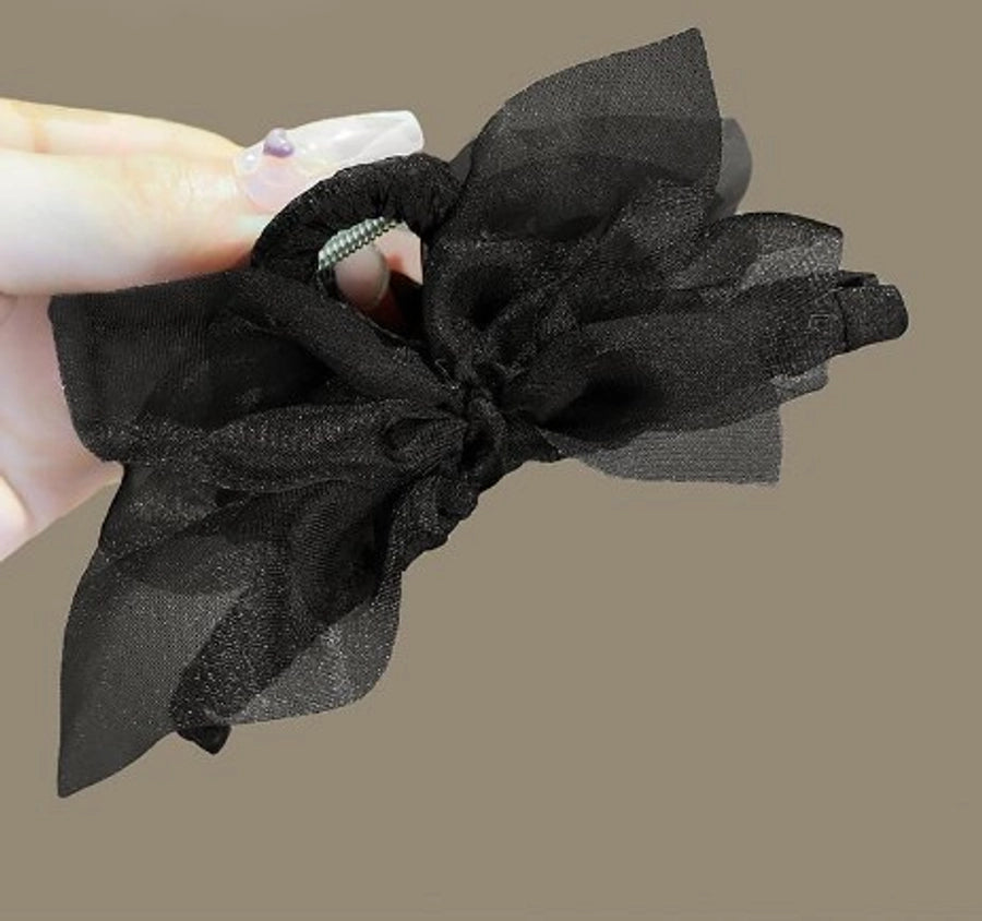 vintage style bow knot alloy cloth hair claws