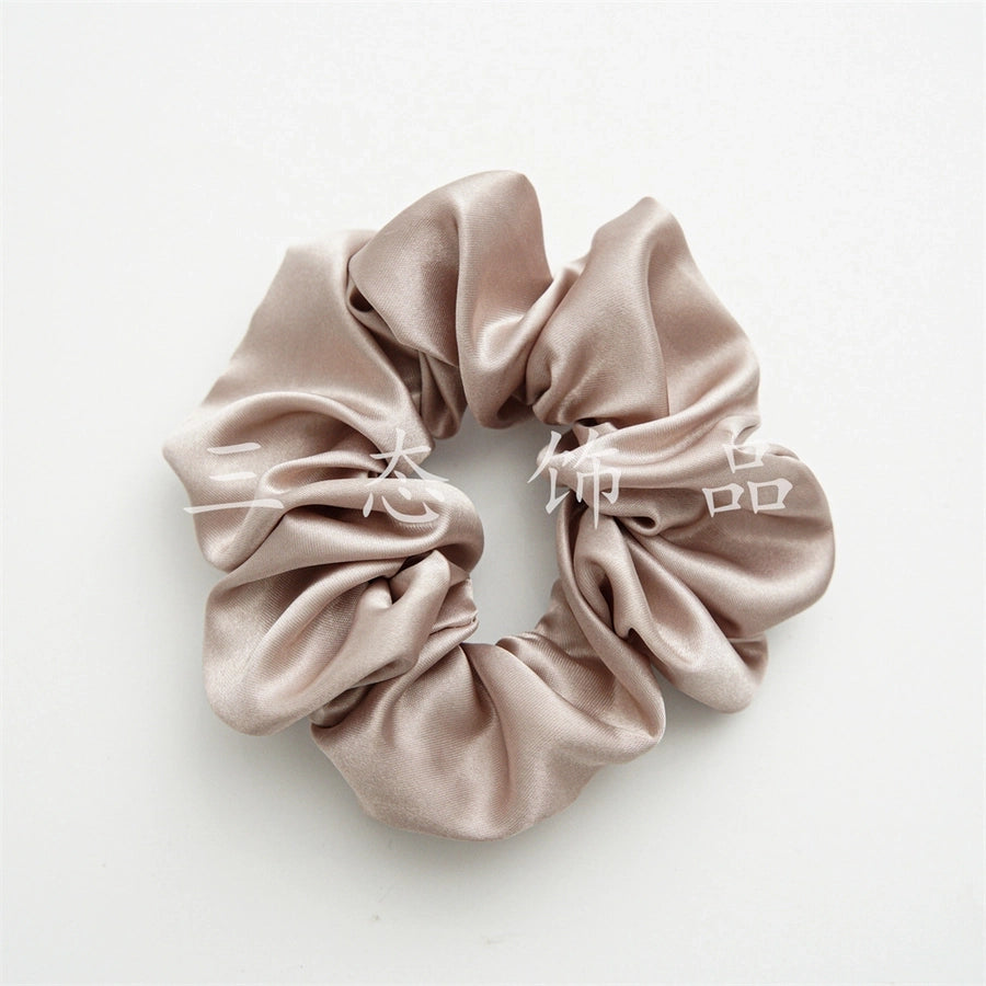 simple style solid color cloth handmade hair tie