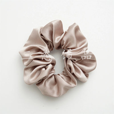 simple style solid color cloth handmade hair tie