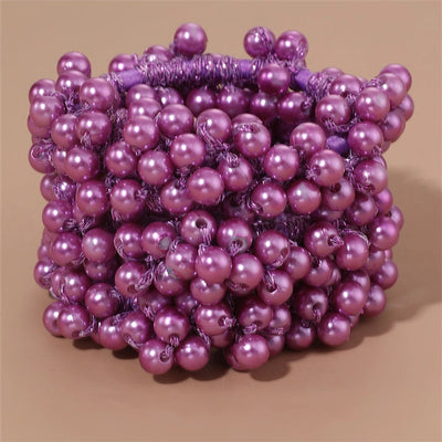 Women's Fairy Style Sweet Simple Style Round Imitation Pearl Beaded Artificial Pearls Hair Tie