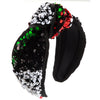 Women's Glam Hip-Hop Rock Color Block Sequin Alloy Cloth Hair Band