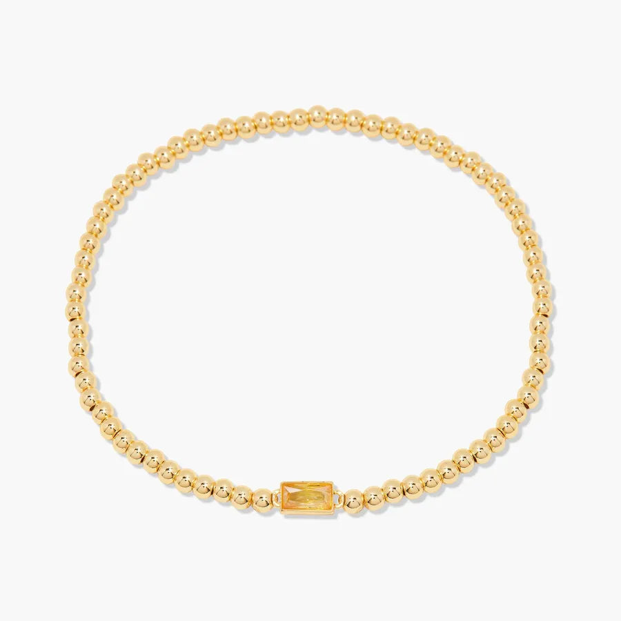 Simple Style Rectangle 201 Stainless Steel 304 Stainless Steel 18K Gold Plated Zircon Beaded Chain Bracelets In Bulk