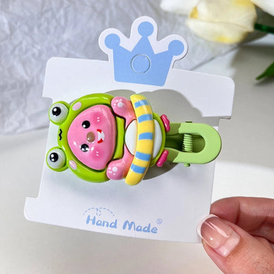 LOOPY Little Beaver Children's Hairpin Duckbill Clip Side Bangs Clip Broken Hairpin Little Girl's Headwear Ruby Hair Accessories
